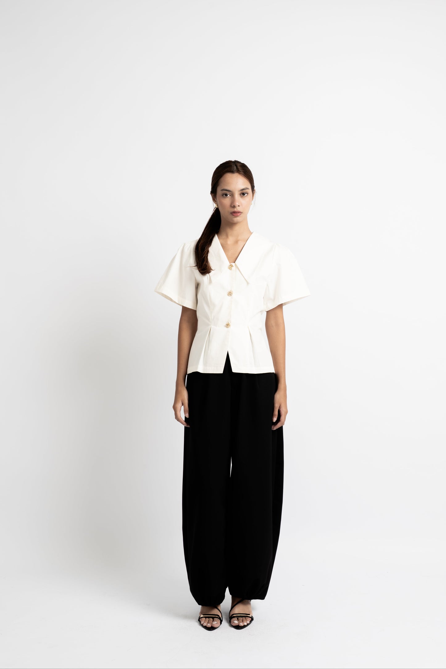 Shara Top In White