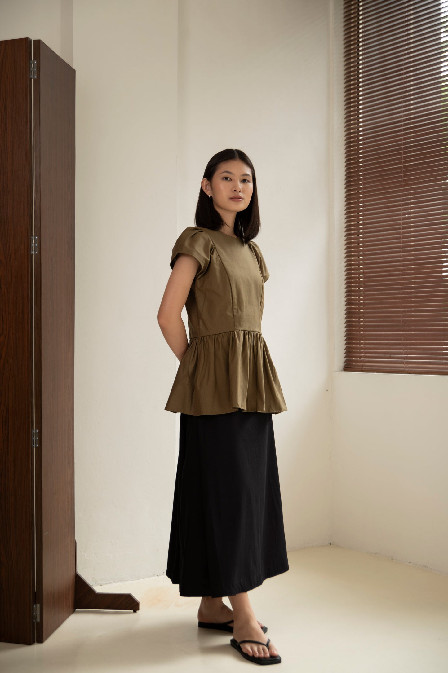 Judh Top In Olive