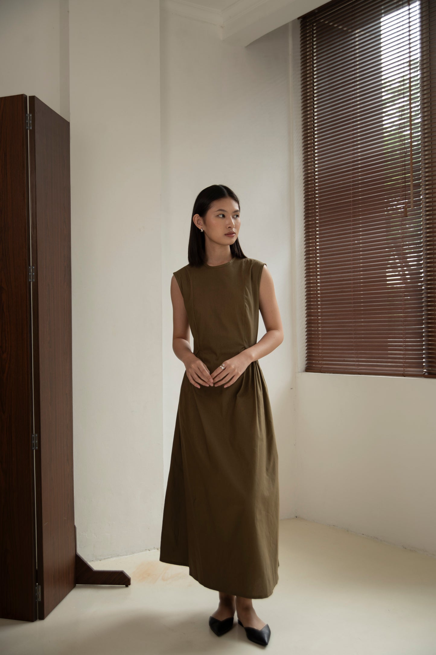 Lila Dress In Olive