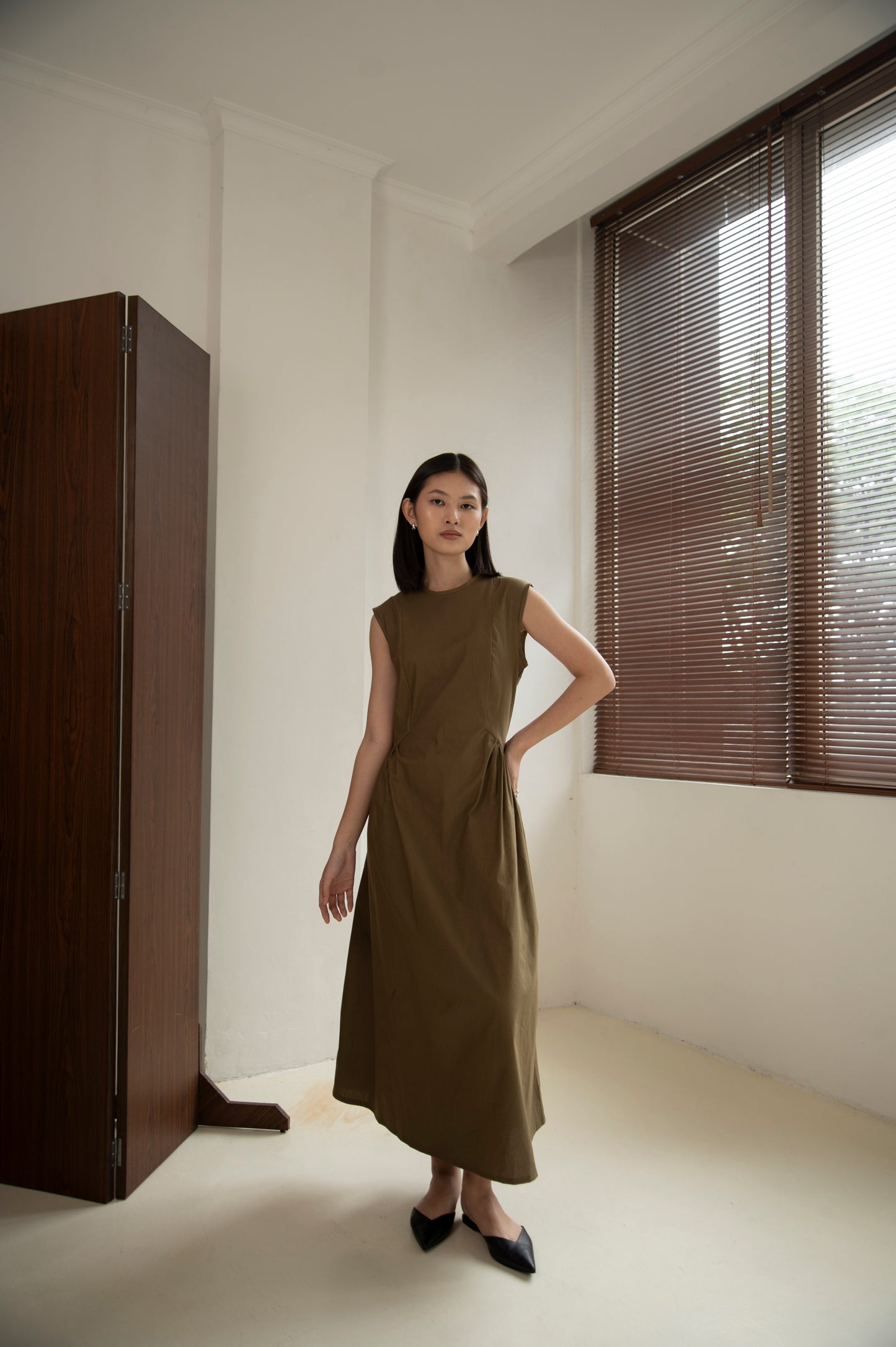 Lila Dress In Olive