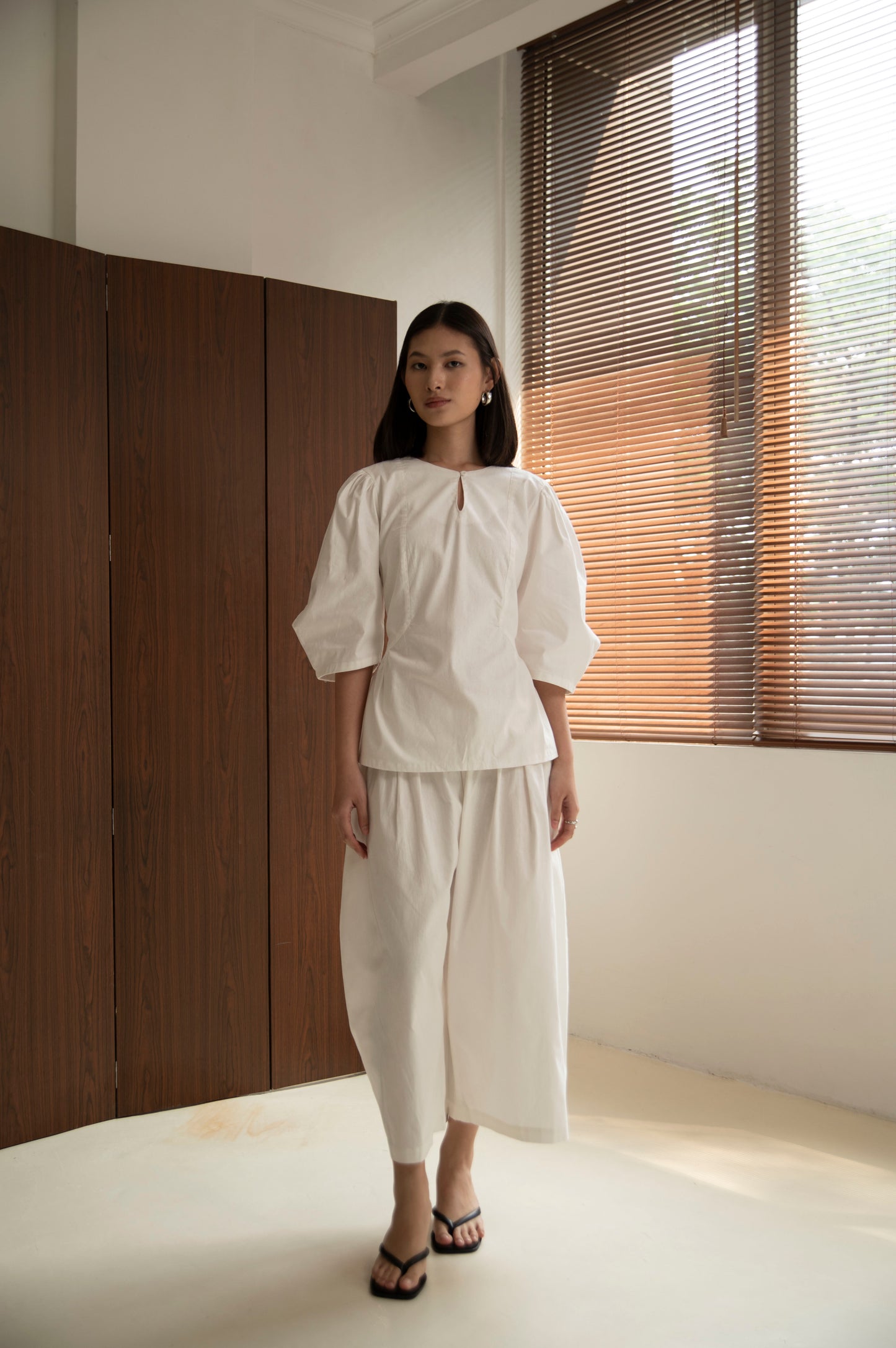 Lila Top In White