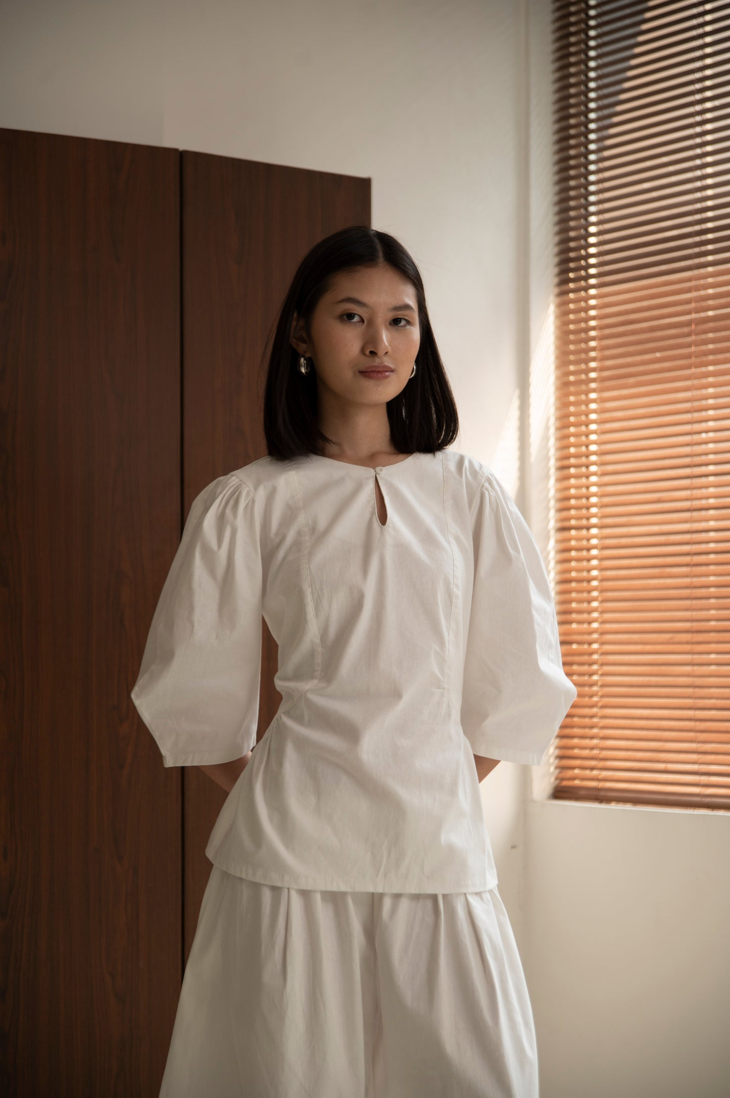 Lila Top In White