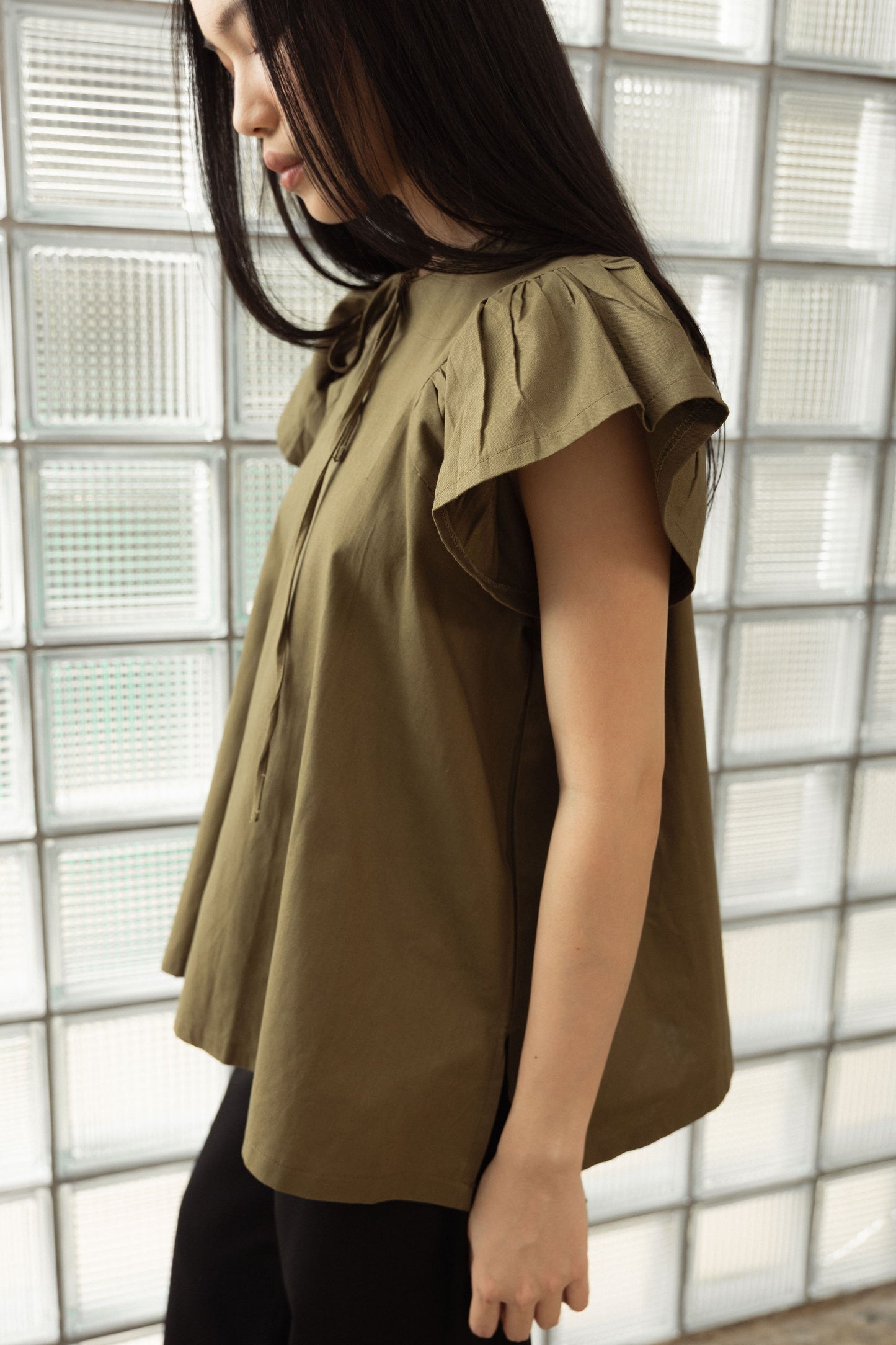 Nana Top in Olive