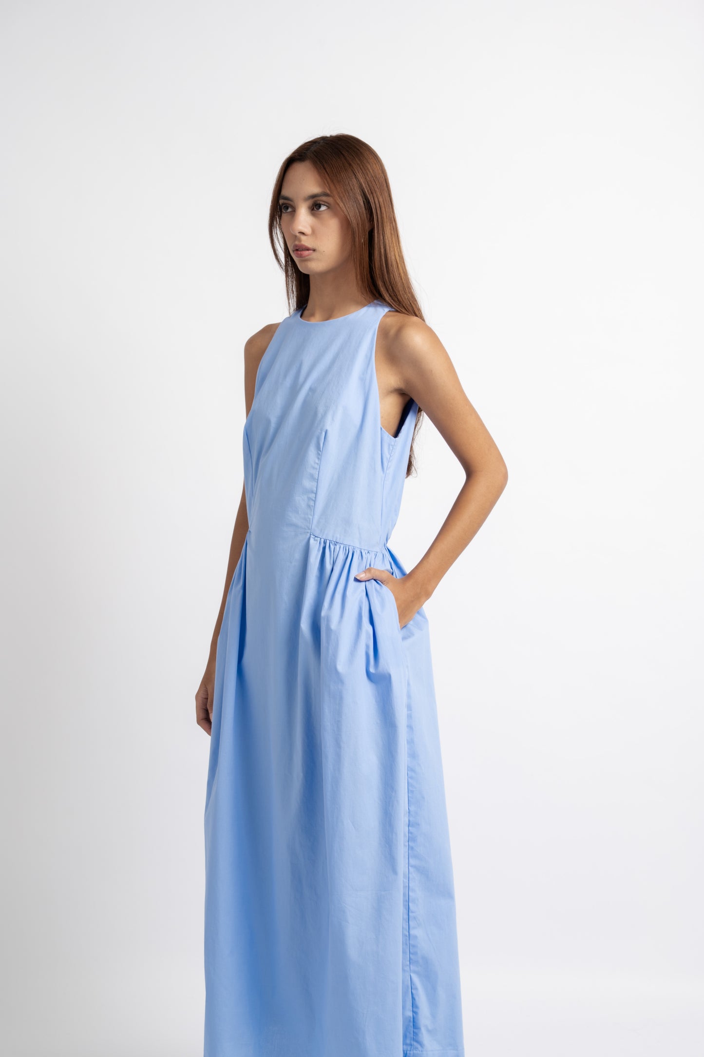 Mu Dress In Cornflower