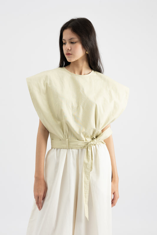 Curt Top In Sage Green