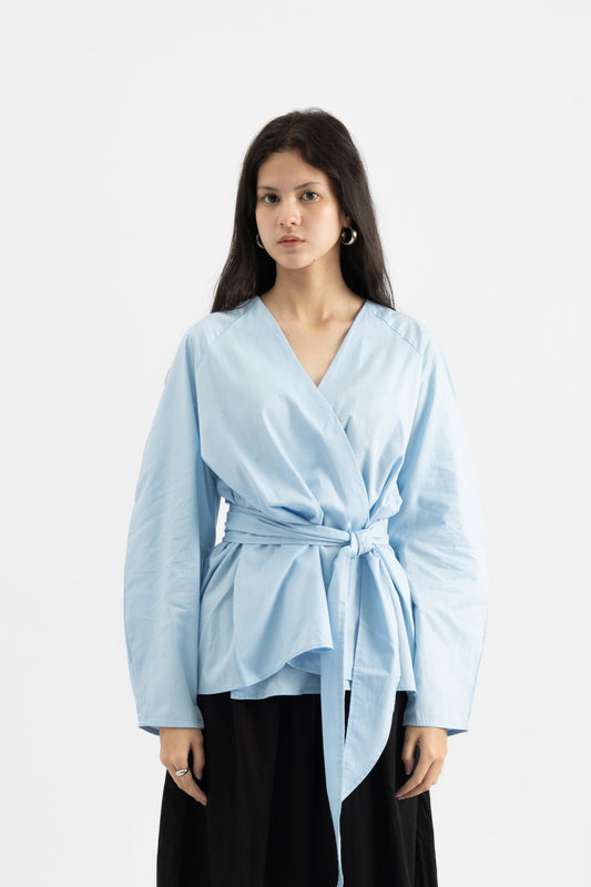 Alba Top In Cornflower