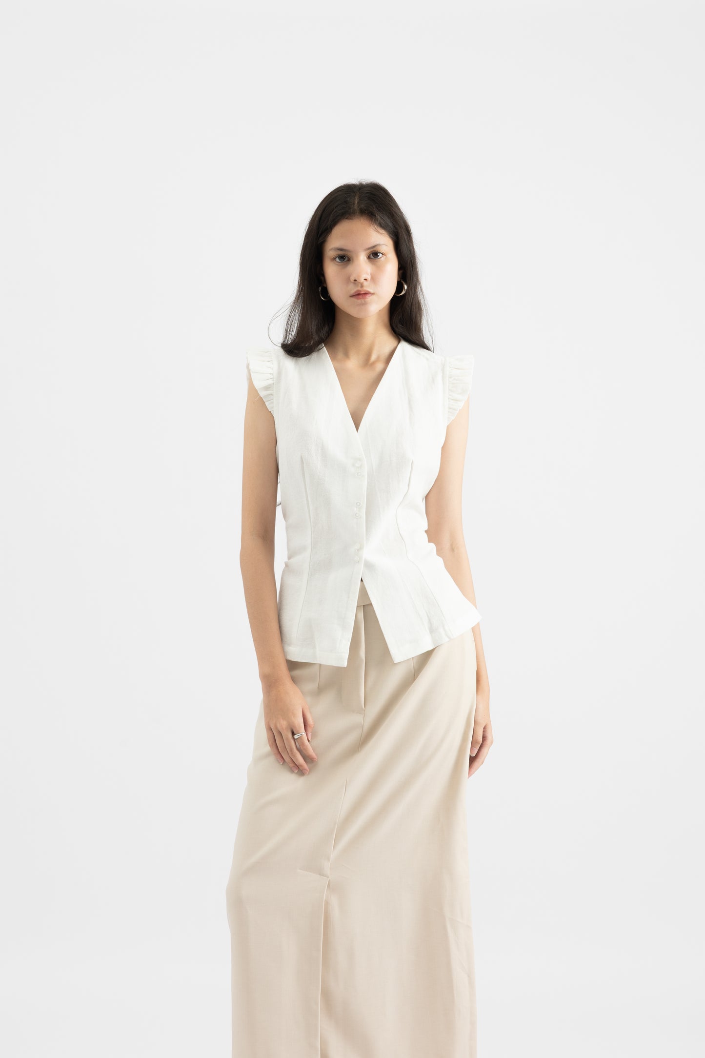 Carmen Top In Off White