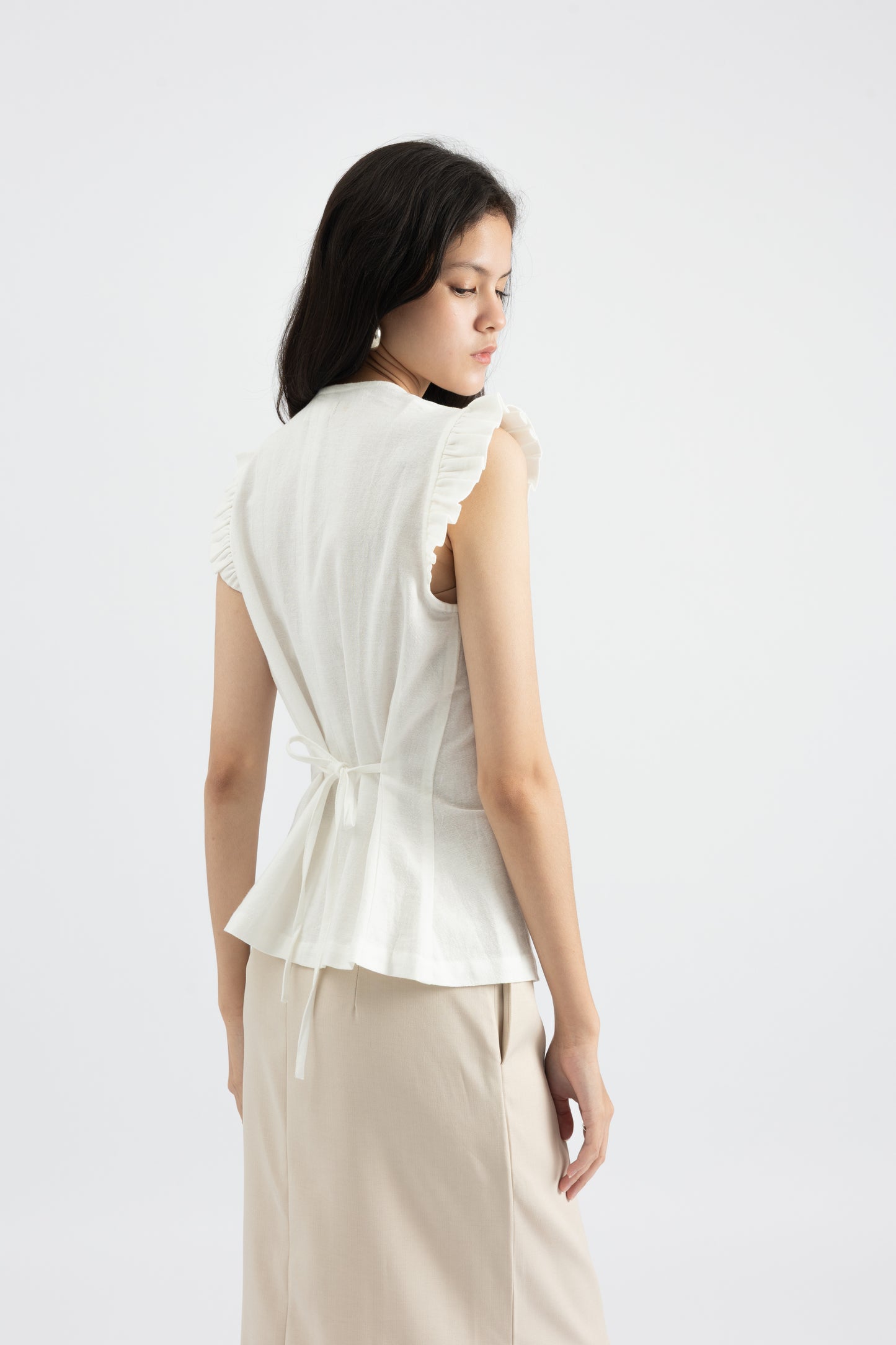 Carmen Top In Off White