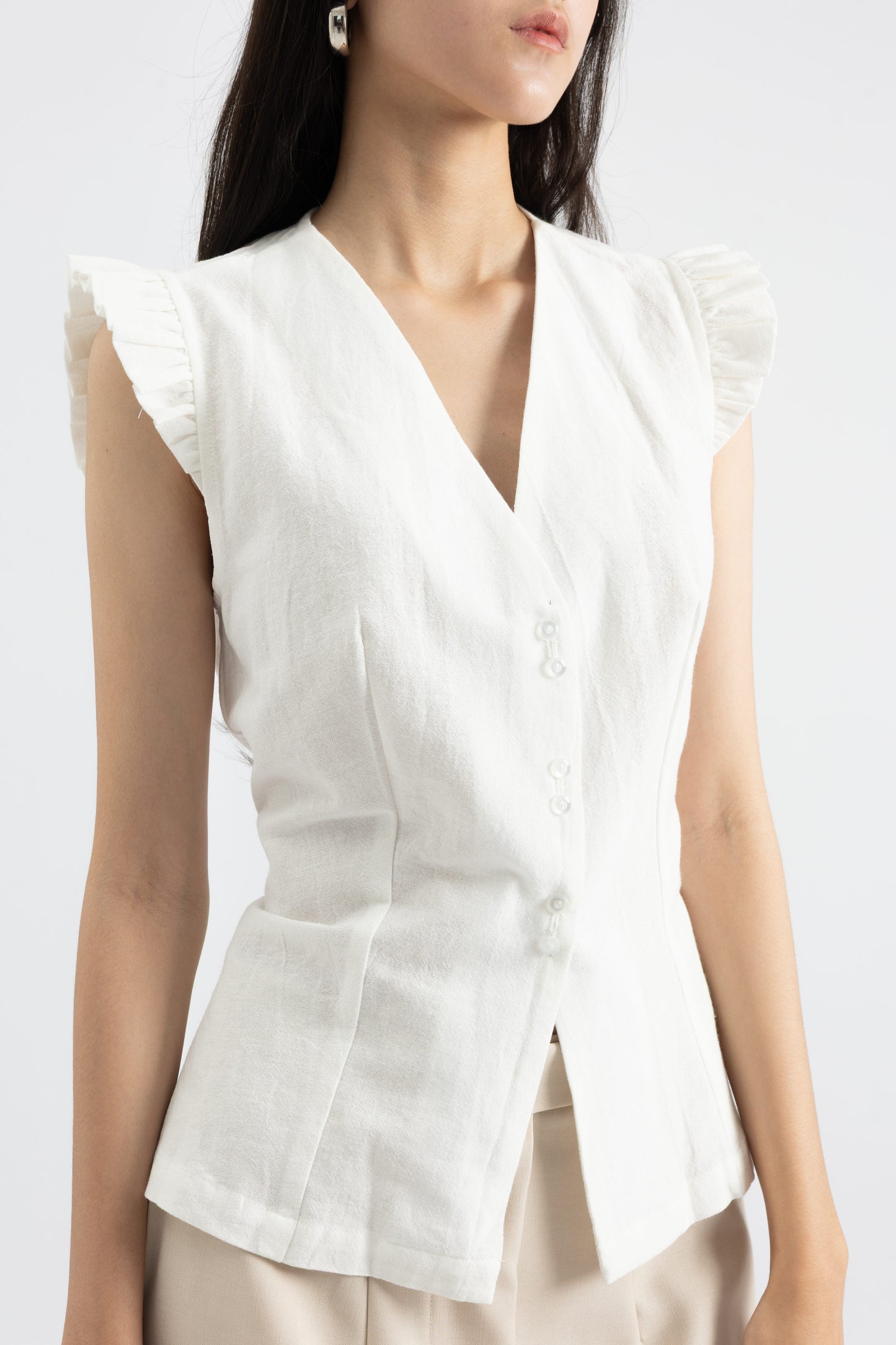 Carmen Top In Off White