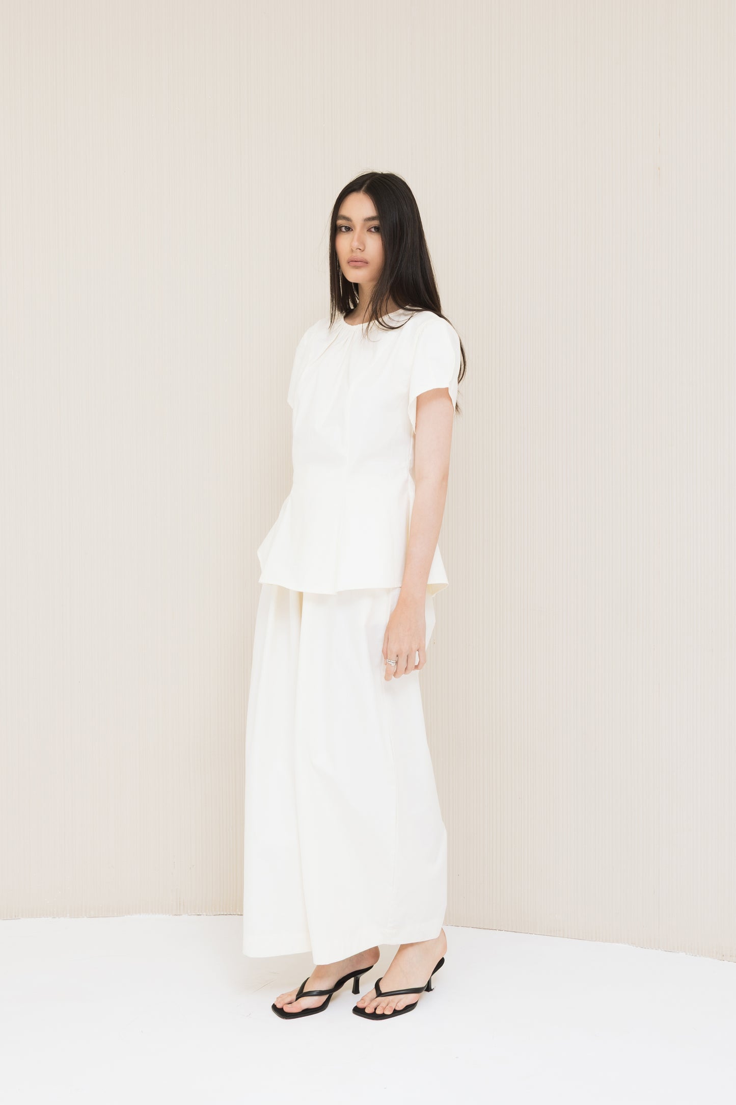 Fray Top In Off White