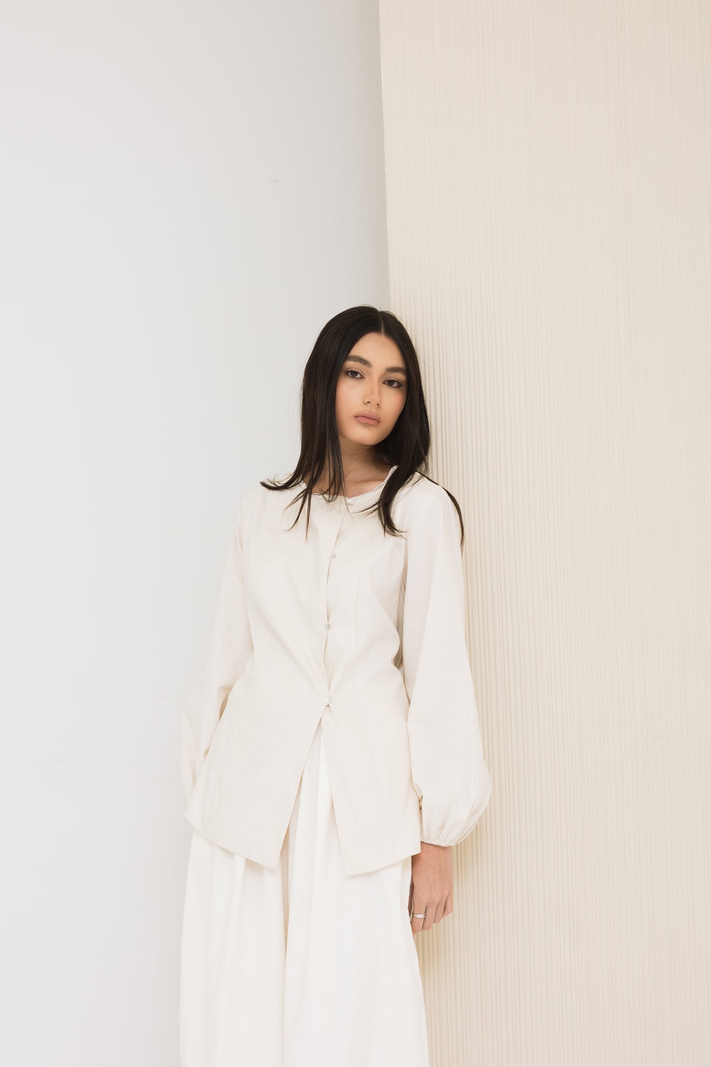 Arden Top In Pearl
