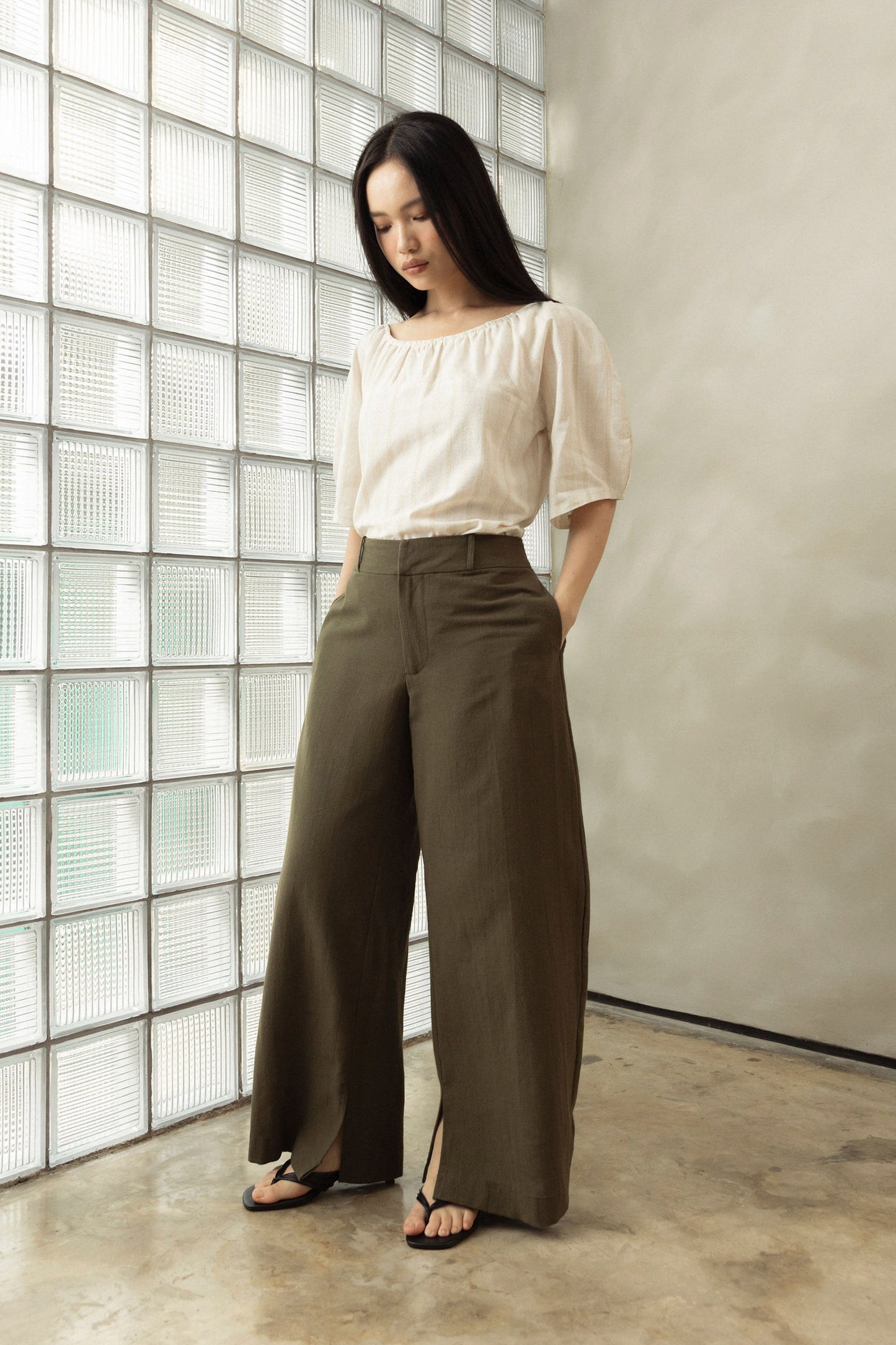 Mon Pants in Deep Green