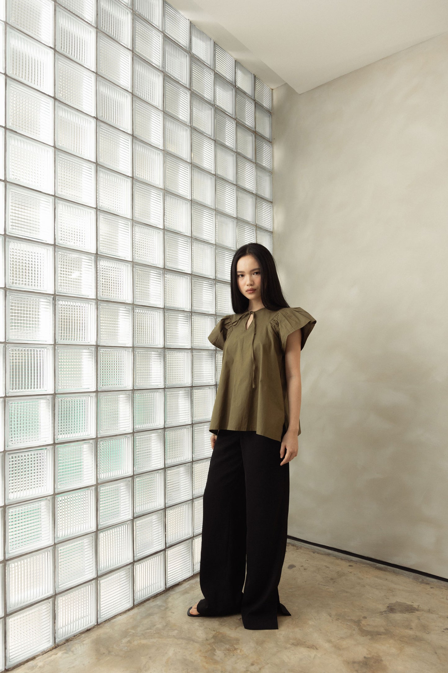 Nana Top in Olive