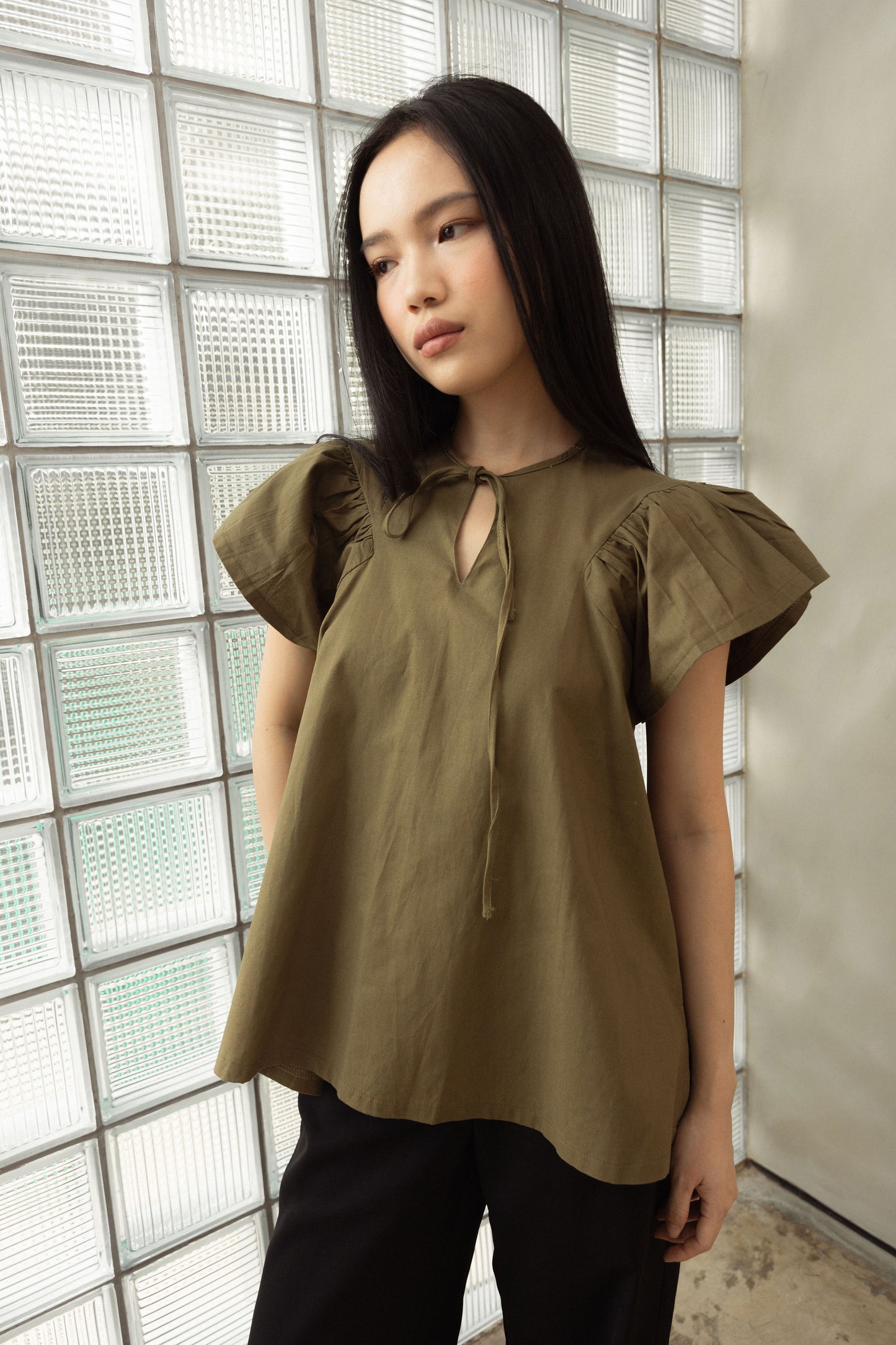 Nana Top in Olive