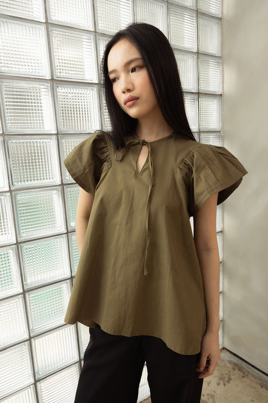 Nana Top in Olive