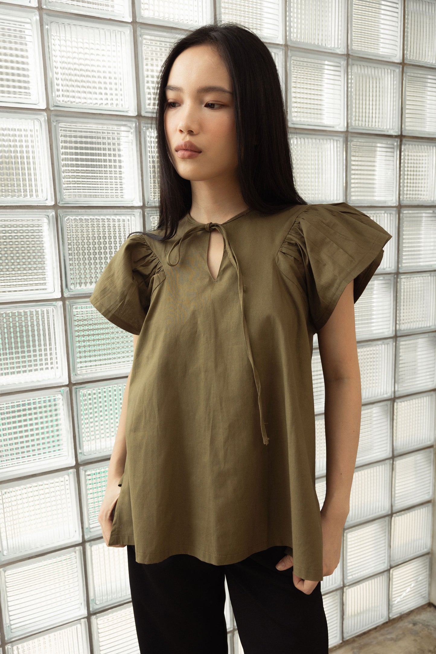 Nana Top in Olive