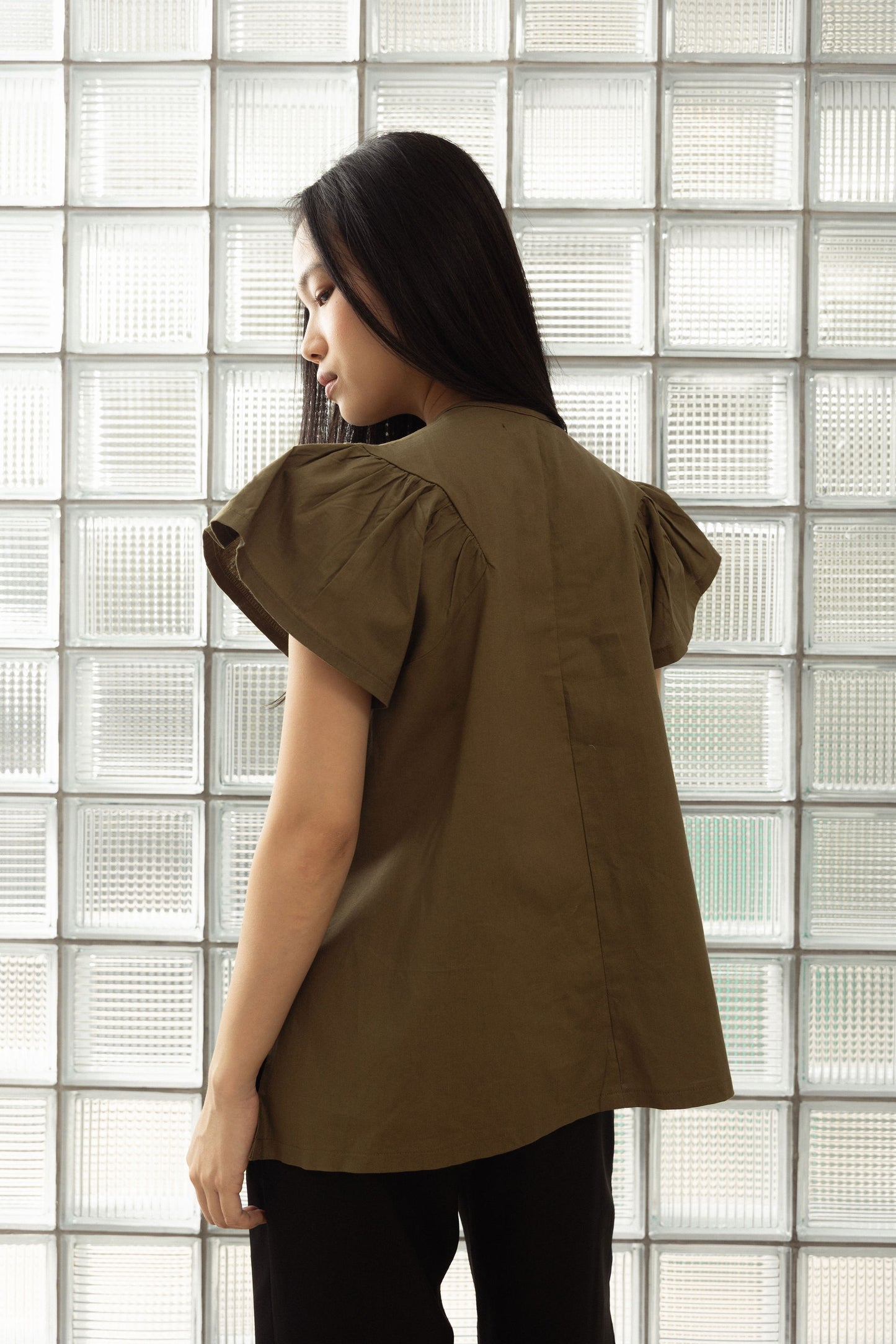 Nana Top in Olive