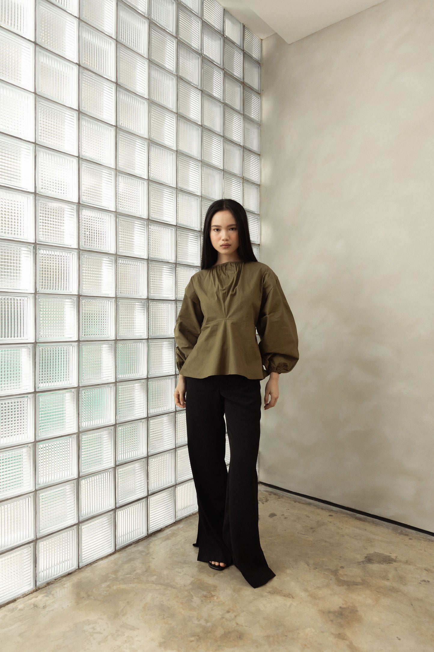 Etan Top In Olive