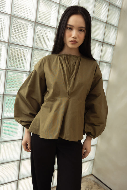 Etan Top In Olive