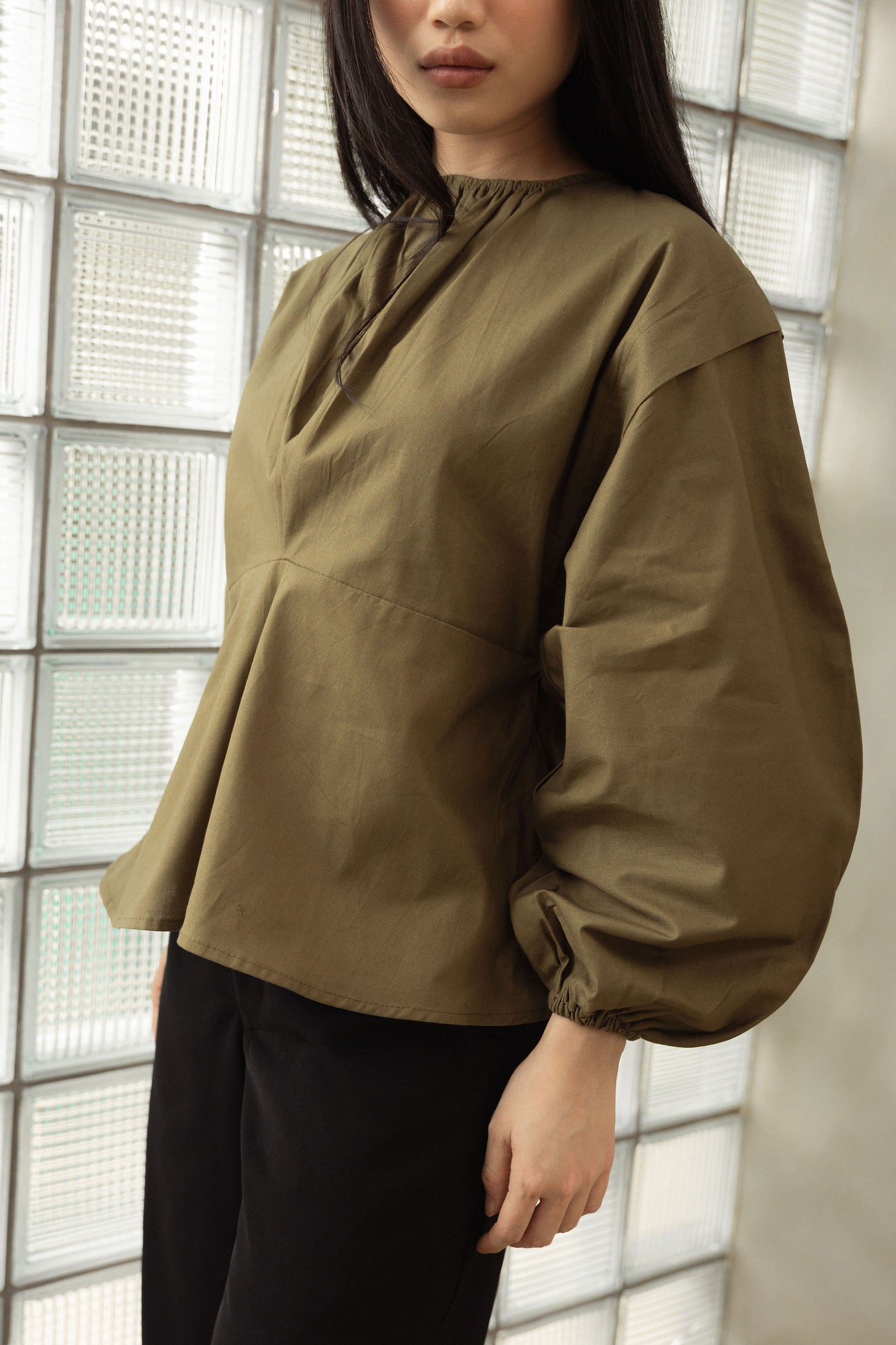 Etan Top In Olive