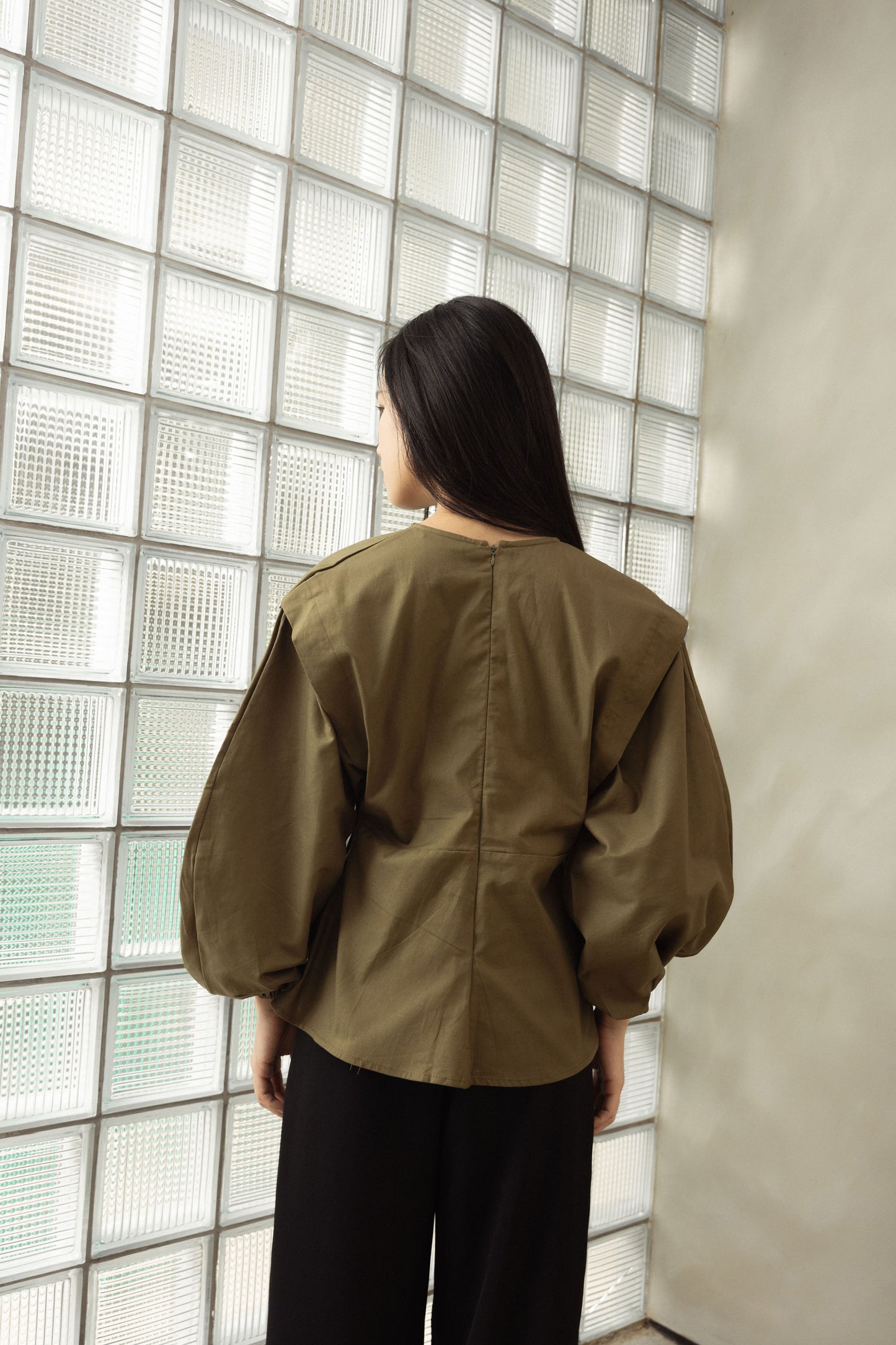 Etan Top In Olive