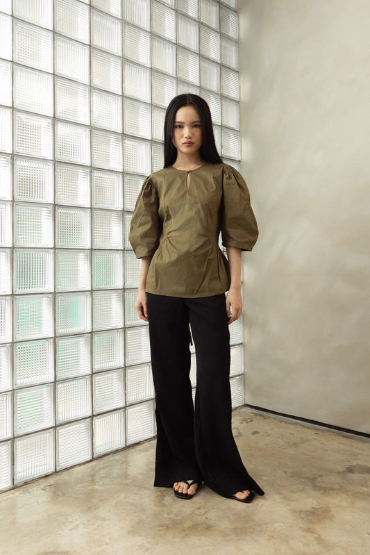 Lila Top In Olive