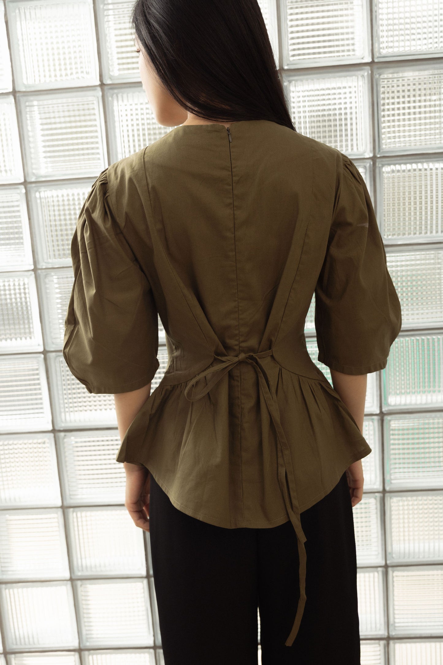 Lila Top In Olive
