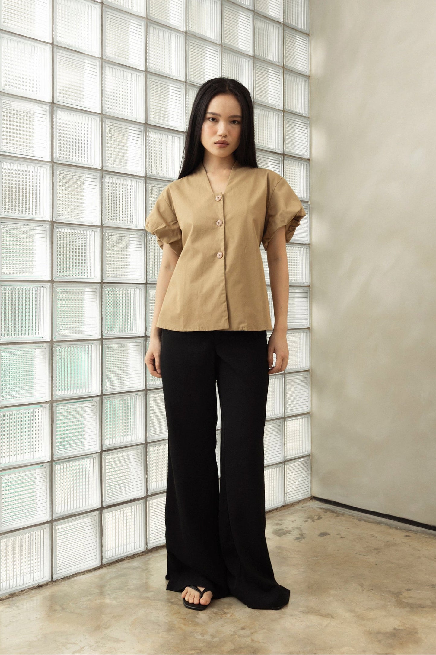 Quin Top in Khaki