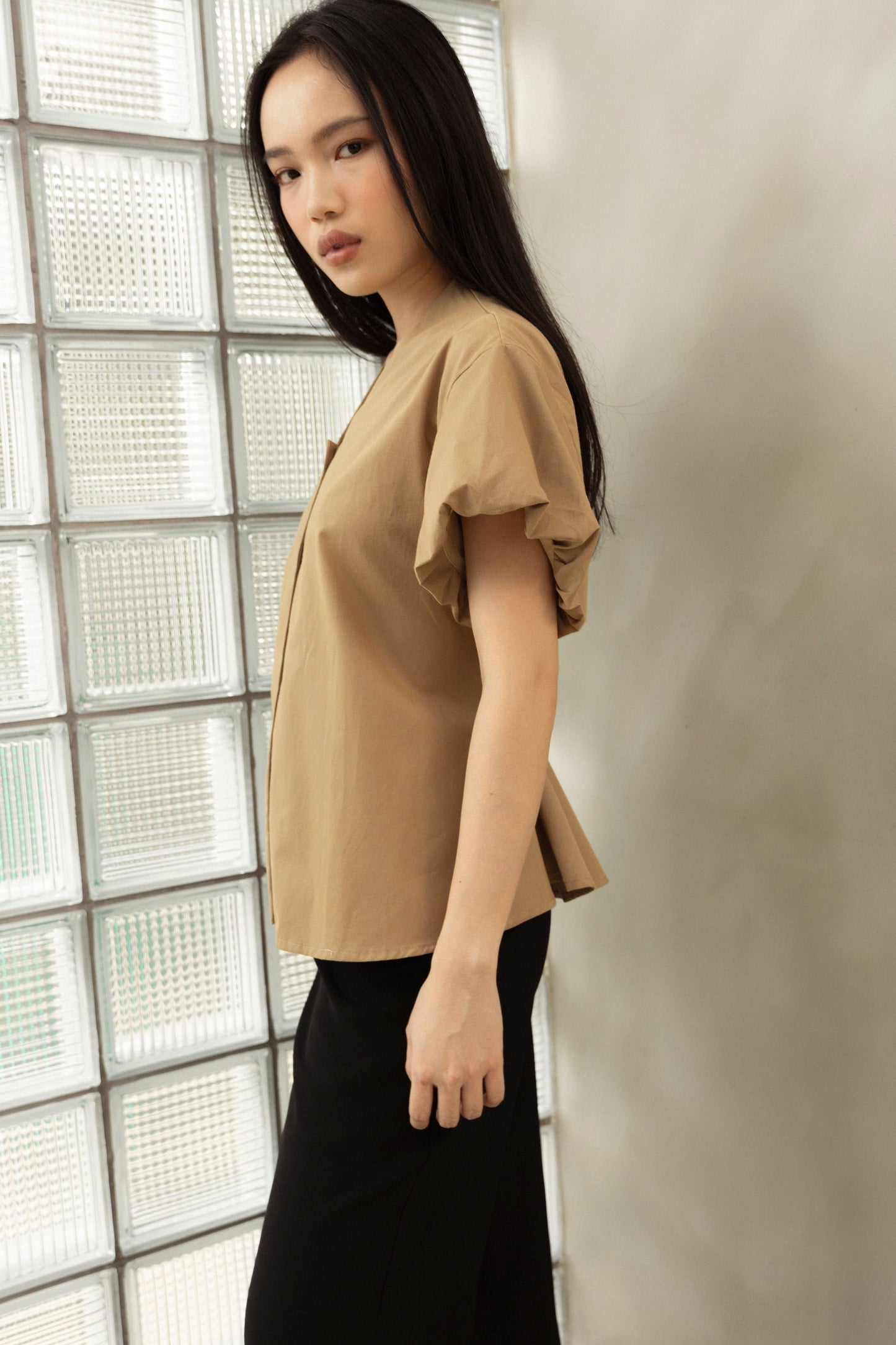Quin Top in Khaki